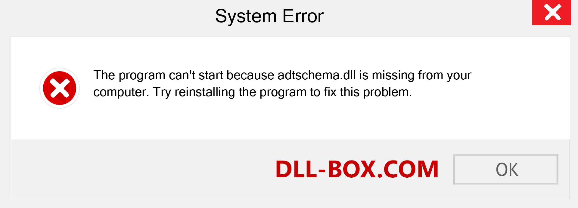  adtschema.dll file is missing?. Download for Windows 7, 8, 10 - Fix  adtschema dll Missing Error on Windows, photos, images